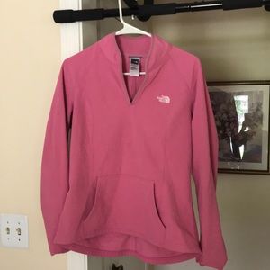 North face pullover with pocket & thumb holes